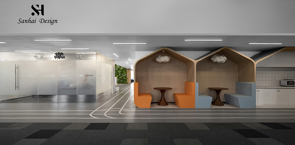 Interior of office building architectural design
