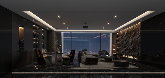 black style interior design for home