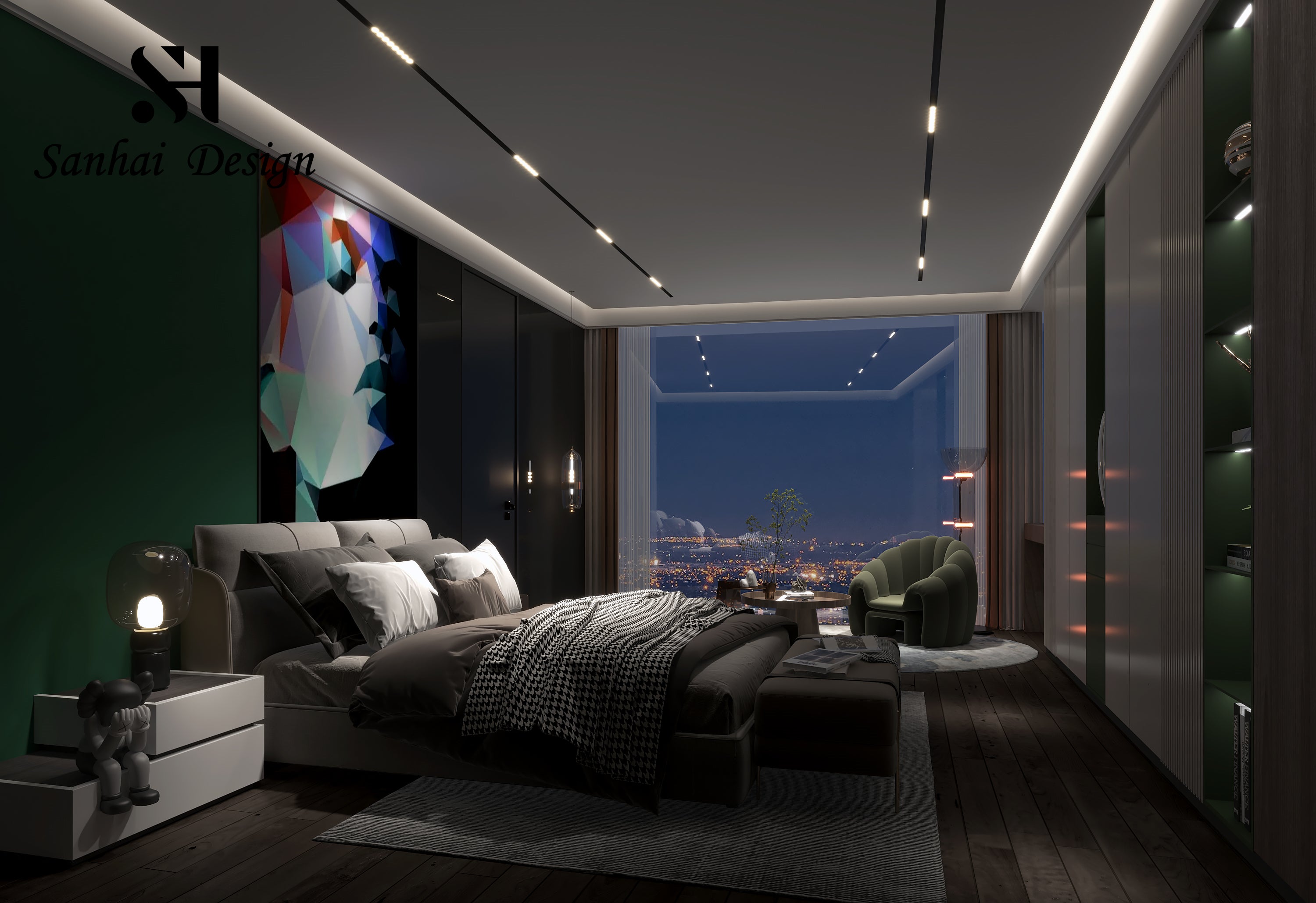 cool bedroom interior decoration