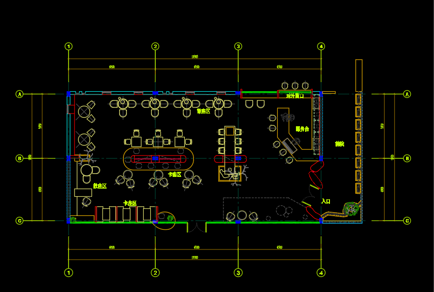 coffee shop design floor plan