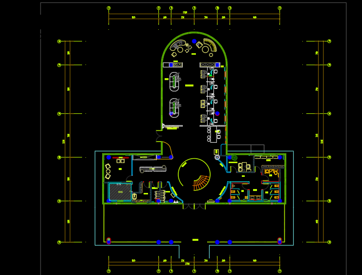 CAD floor plan of government project