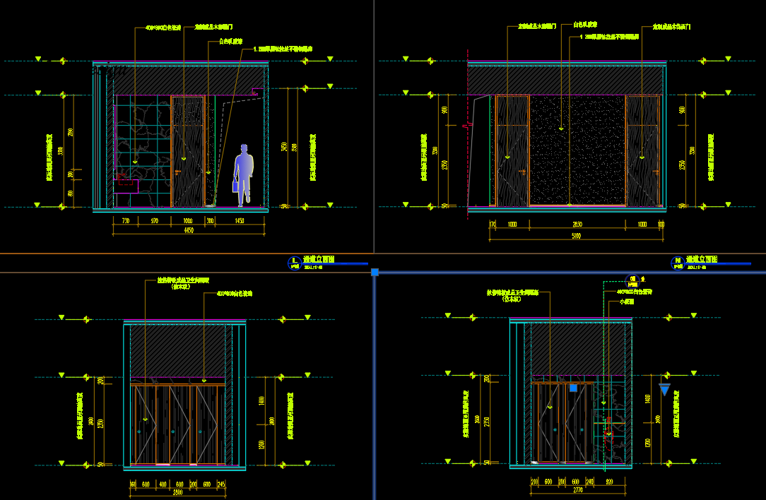 CAD construction drawing of Marriage Registration Center interior design