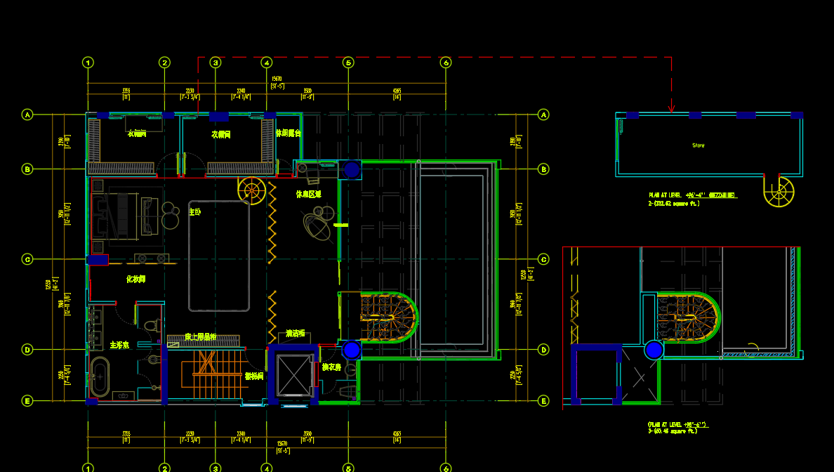 floor plan home CAD construction drawing