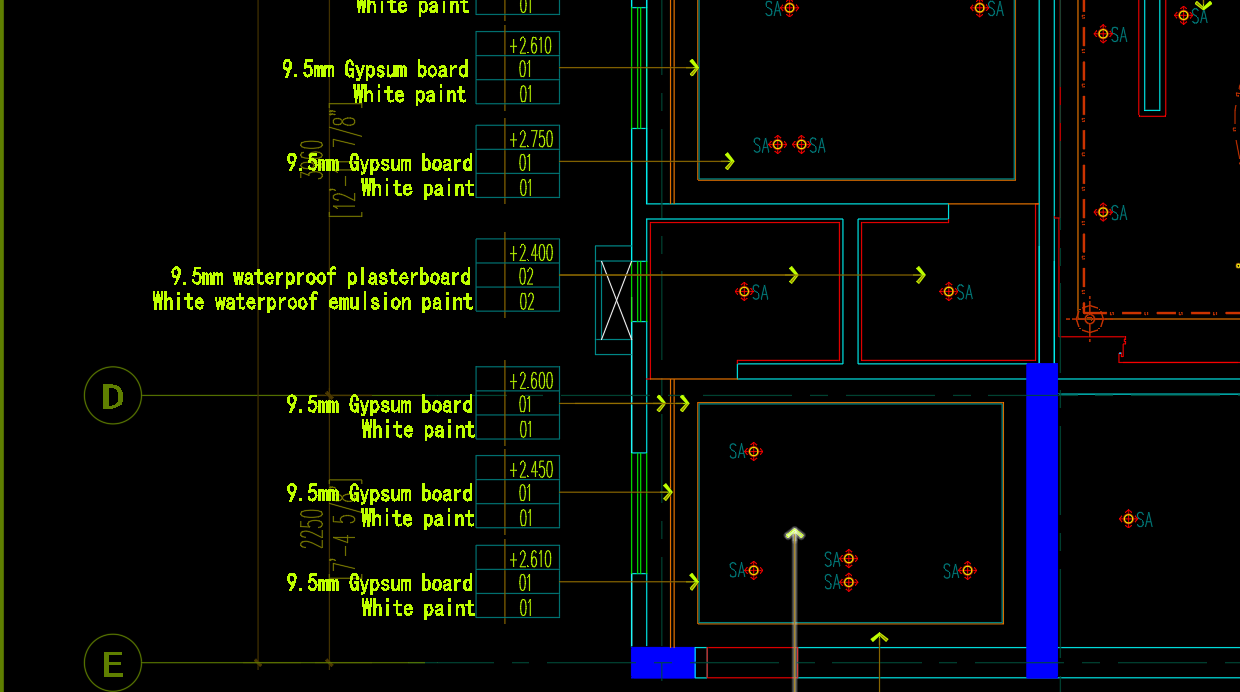 villa construction drawings